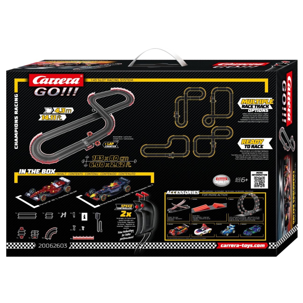 Carrera Go 20062603 Champion's Racing 4,3m