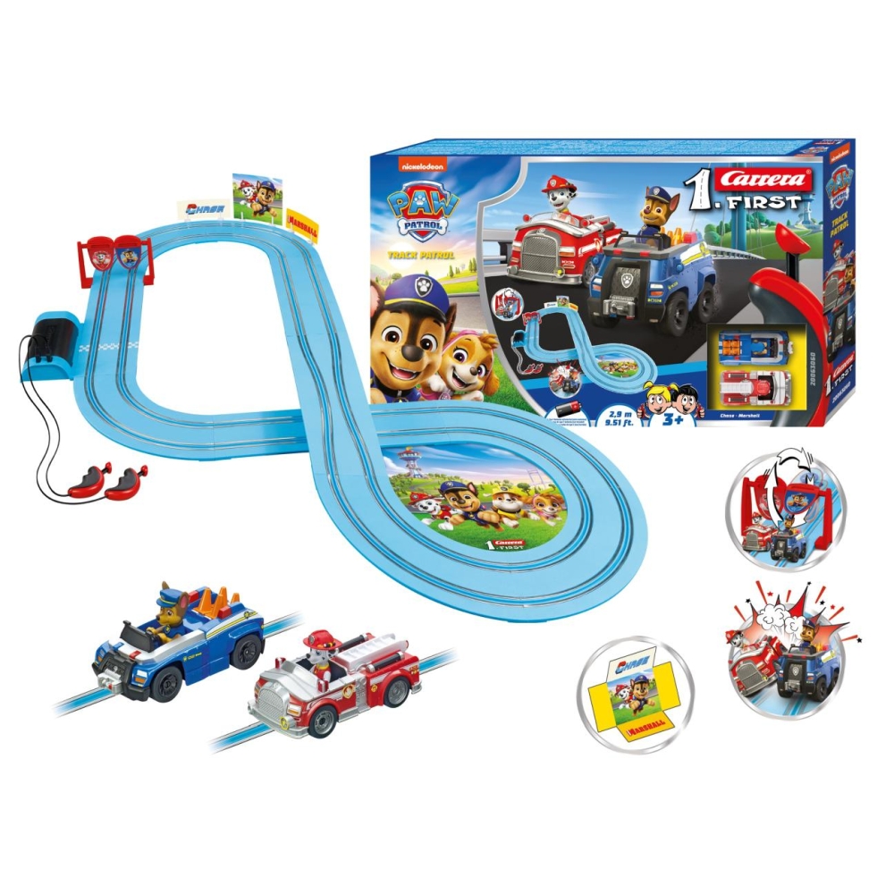 Lenktynių trasa Carrera First 20063060 Paw Patrol - Track Patrol 2,9 m-Žaislai, Auto ir transporto žaislai, Garažai, trasos ir k