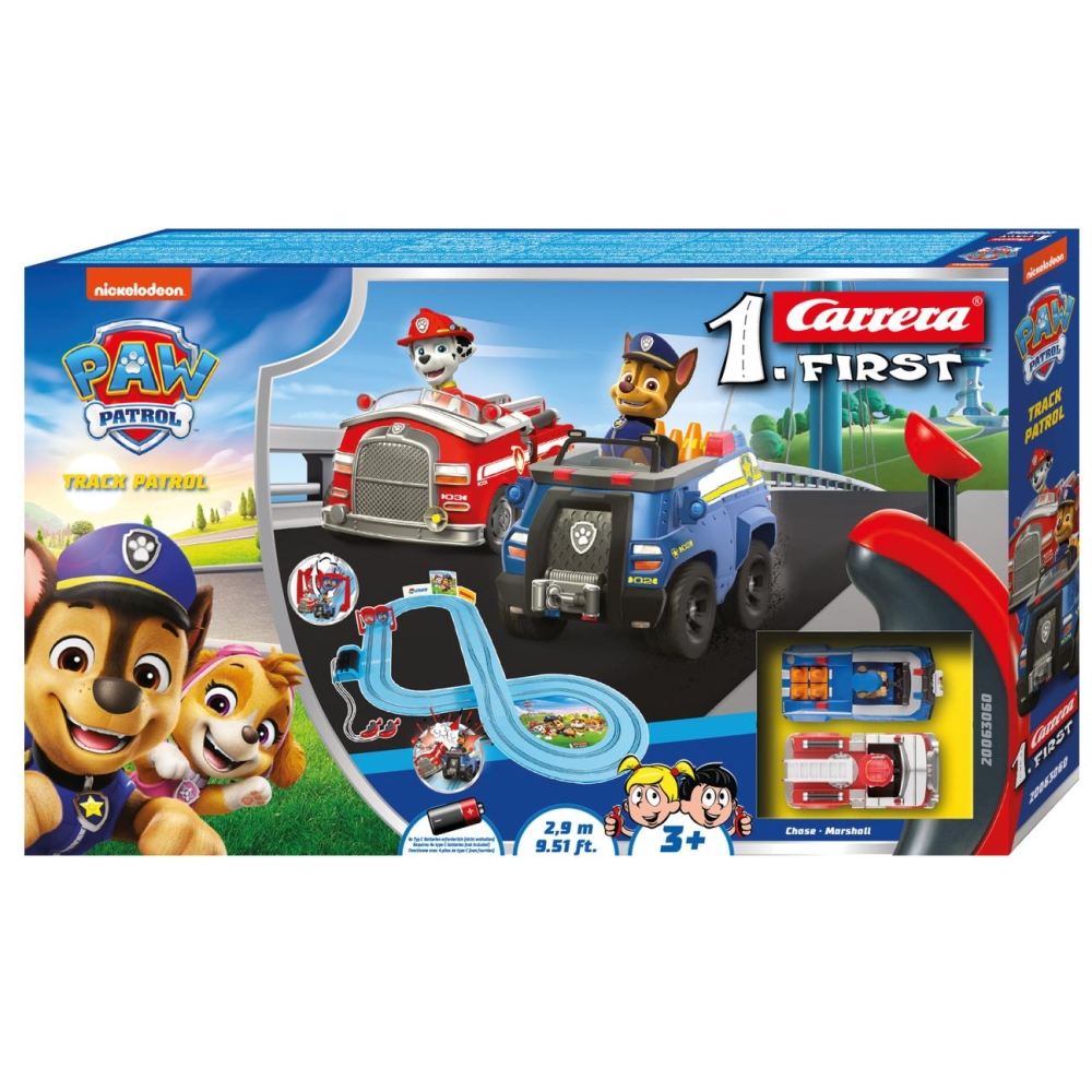 Lenktynių trasa Carrera First 20063060 Paw Patrol - Track Patrol 2,9 m-Žaislai, Auto ir transporto žaislai, Garažai, trasos ir k