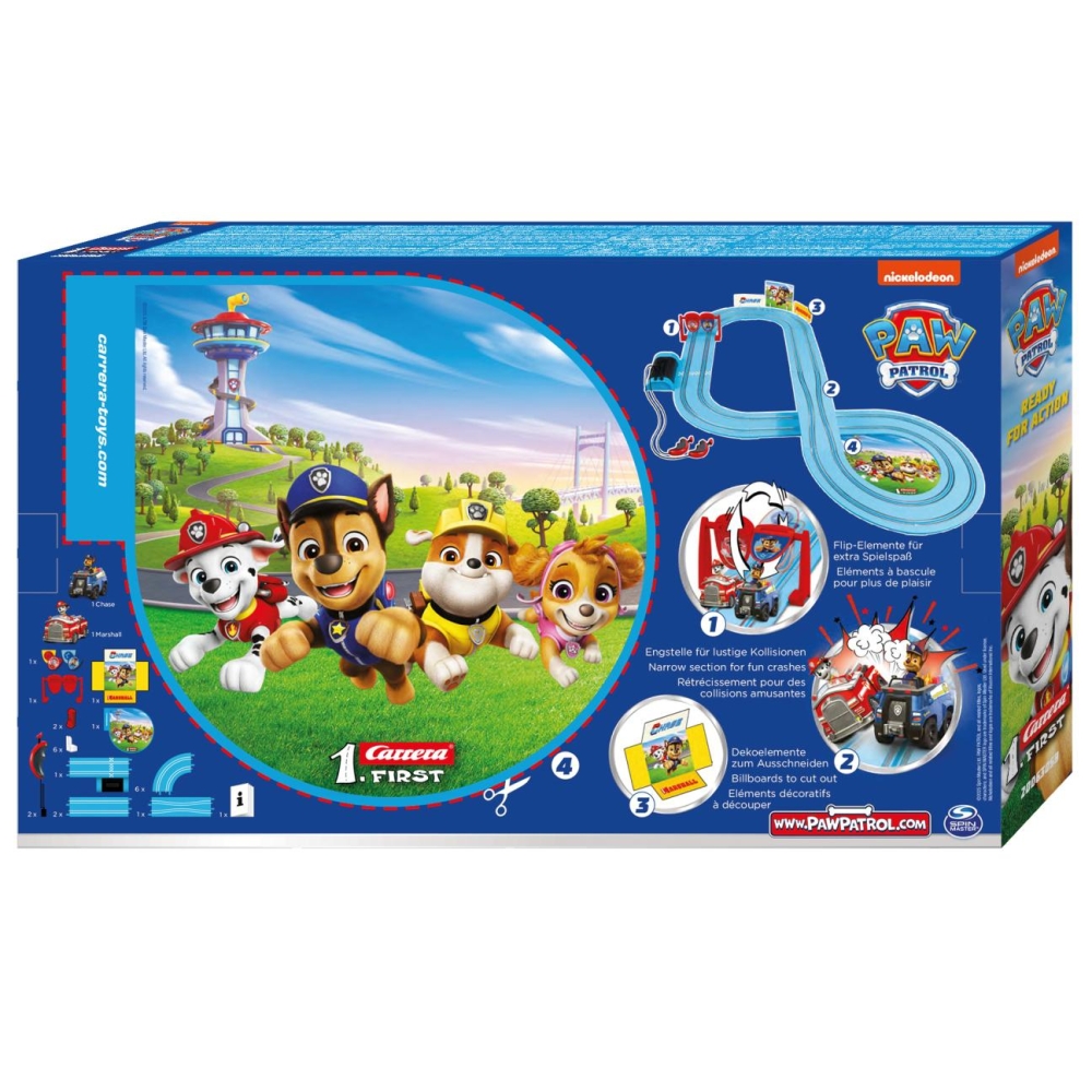 Lenktynių trasa Carrera First 20063060 Paw Patrol - Track Patrol 2,9 m-Žaislai, Auto ir transporto žaislai, Garažai, trasos ir k