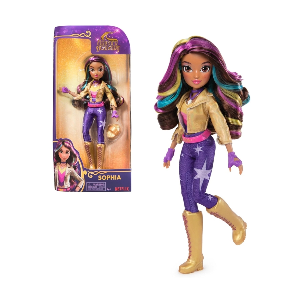 Lėlė Sophia Unicorn Academy 24cm Spin Master 6066837-Žaislai, Lėlės ir jų priedai, Lėlės-e-vaikas