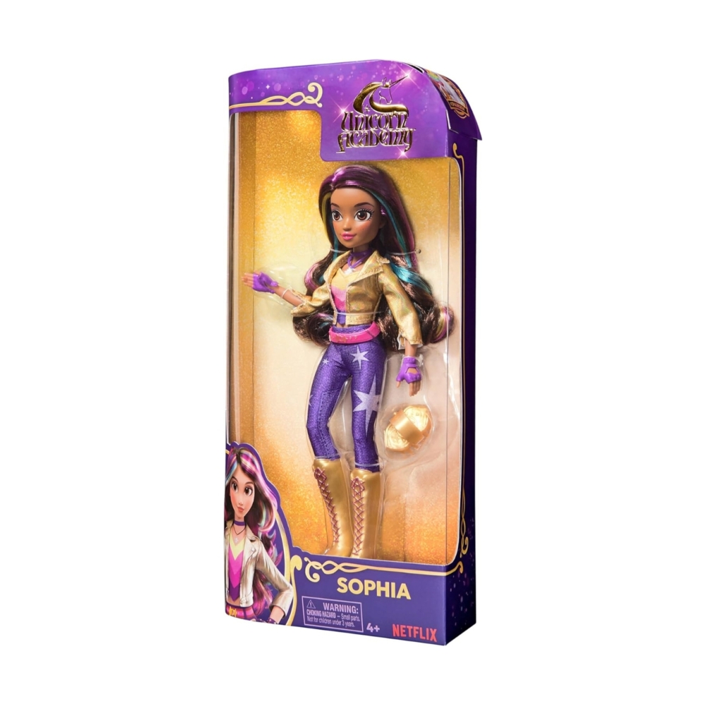 Lėlė Sophia Unicorn Academy 24cm Spin Master 6066837-Žaislai, Lėlės ir jų priedai, Lėlės-e-vaikas