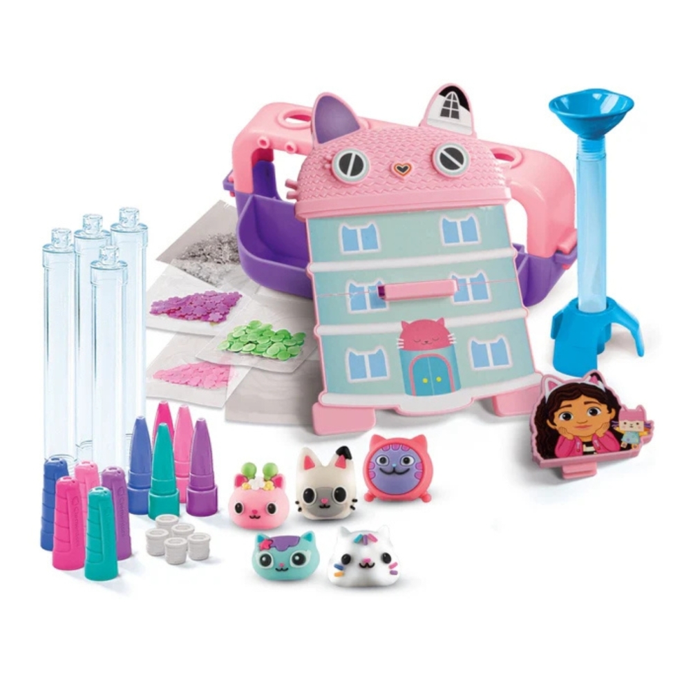 Kūrybinis 5 rašiklių dekoravimo rinkinys Idea Art Gabby Cat House Clementoni 18214-Žaislai, Kūrybiniai žaislai, Kūrybiniai rinki