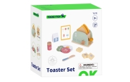 TOOKY TOY Toster Drewniany Pastelowy Zestaw Śniadaniowy