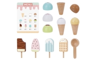 Medinė ledų parduotuvė TOOKY TOY Ledų prekystalis-Žaislai, Profesijos, buities žaislai, Mediniai, Mažiesiems kulinarams-e-vaikas