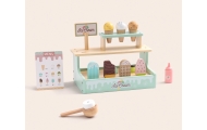 Medinė ledų parduotuvė TOOKY TOY Ledų prekystalis-Žaislai, Profesijos, buities žaislai, Mediniai, Mažiesiems kulinarams-e-vaikas