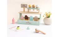 TOOKY TOY Stragan z Lodami Lodziarnia Drewniana