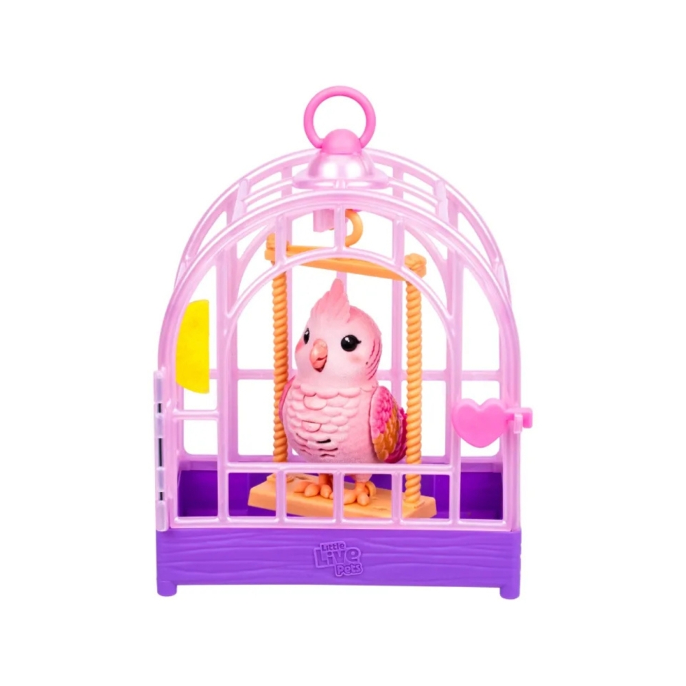 Moose Little Live Pets 26692 Mówiący Ptaszek z Klatką