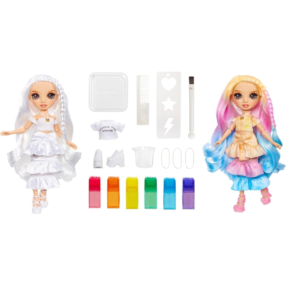 Lėlė su priedais Rainbow High Watercolor & Create 507598 MGA 507598, 28 cm, Balta-Žaislai, Lėlės ir jų priedai, Lėlės-e-vaikas