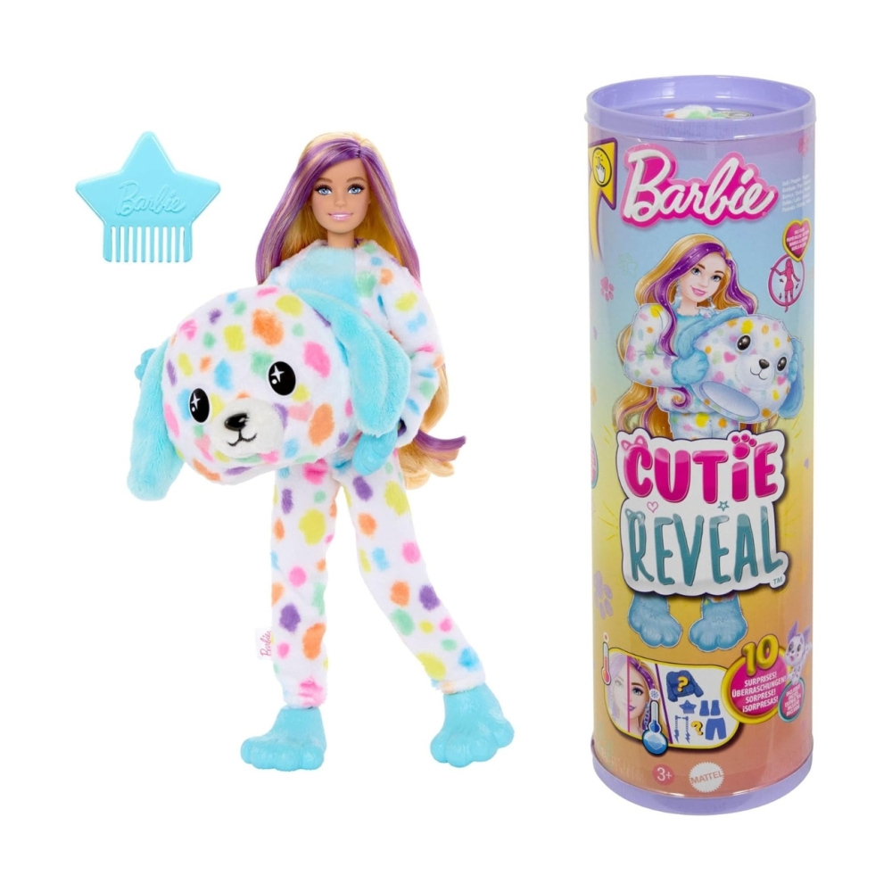 Mattel  HRK41 Barbie Cutie Reveal Lalka Piesek Dalmatyńczyk