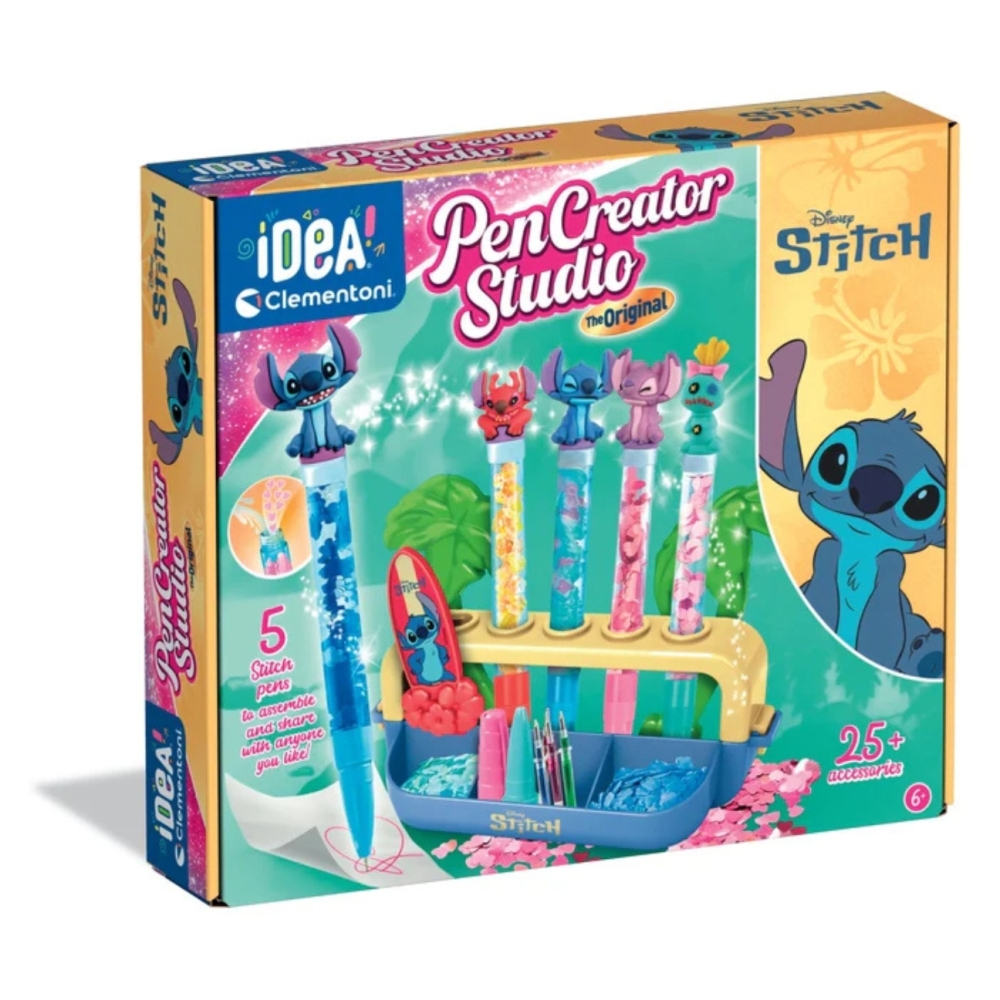 Kūrybinis rašiklių gamybos rinkinys Idea Art Disney Disney Stitch Clementoni 18218-Žaislai, Kūrybiniai žaislai, Kūrybiniai rinki