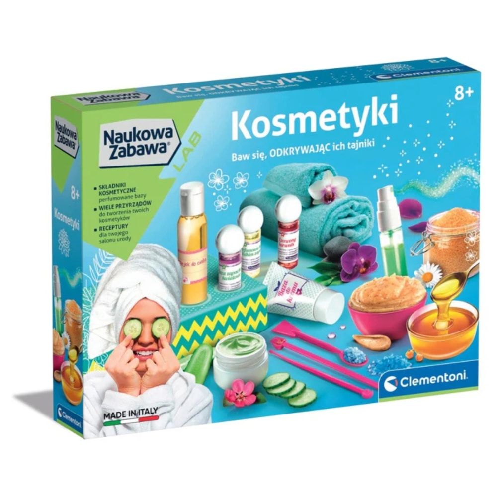 Mokslinė kosmetikos laboratorija Vonios druskos kremas Kosmetika Lenkų kalba Clementoni 50891-Žaislai, Profesijos, buities žaisl