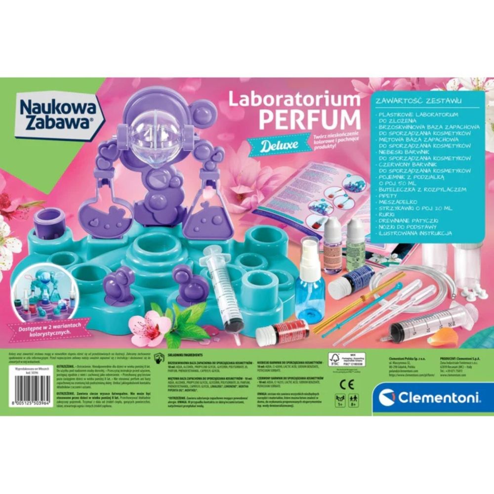 Clementoni 50396 Naukowa Zabawa Lab Laboratorium Perfum Deluxe