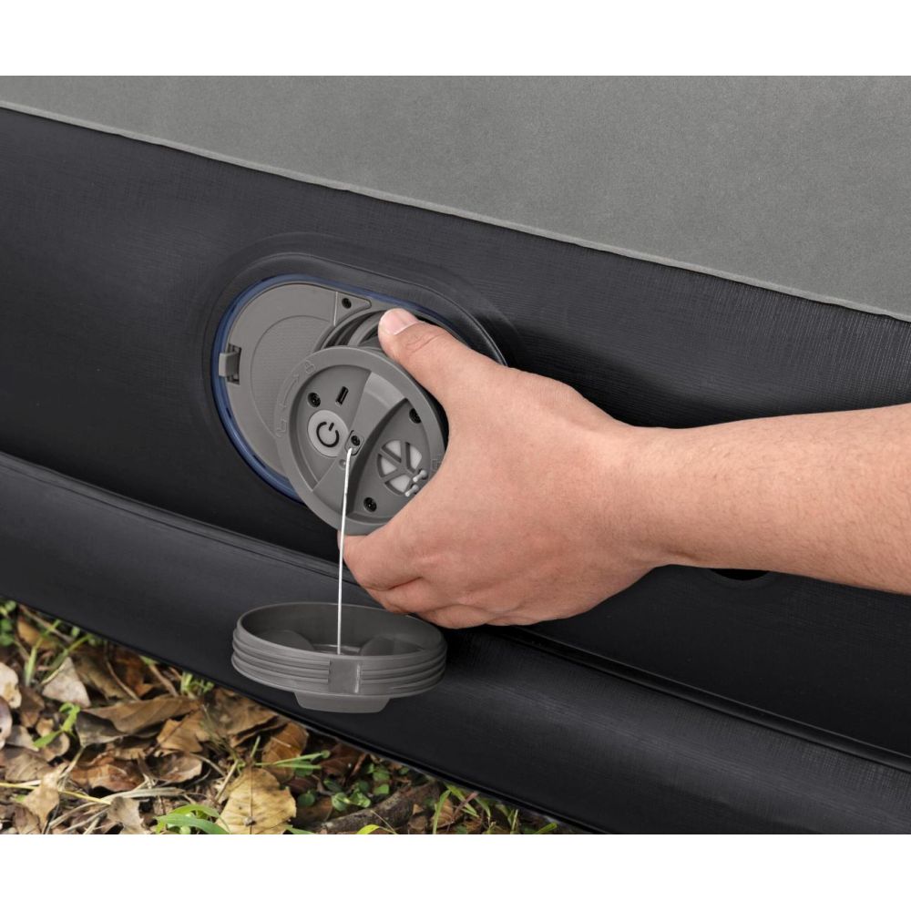 Bestway 671BT Materac dmuchany turystyczny z wbudowaną pompą powietrza Tritech Twin 1.91m x 97cm x 3