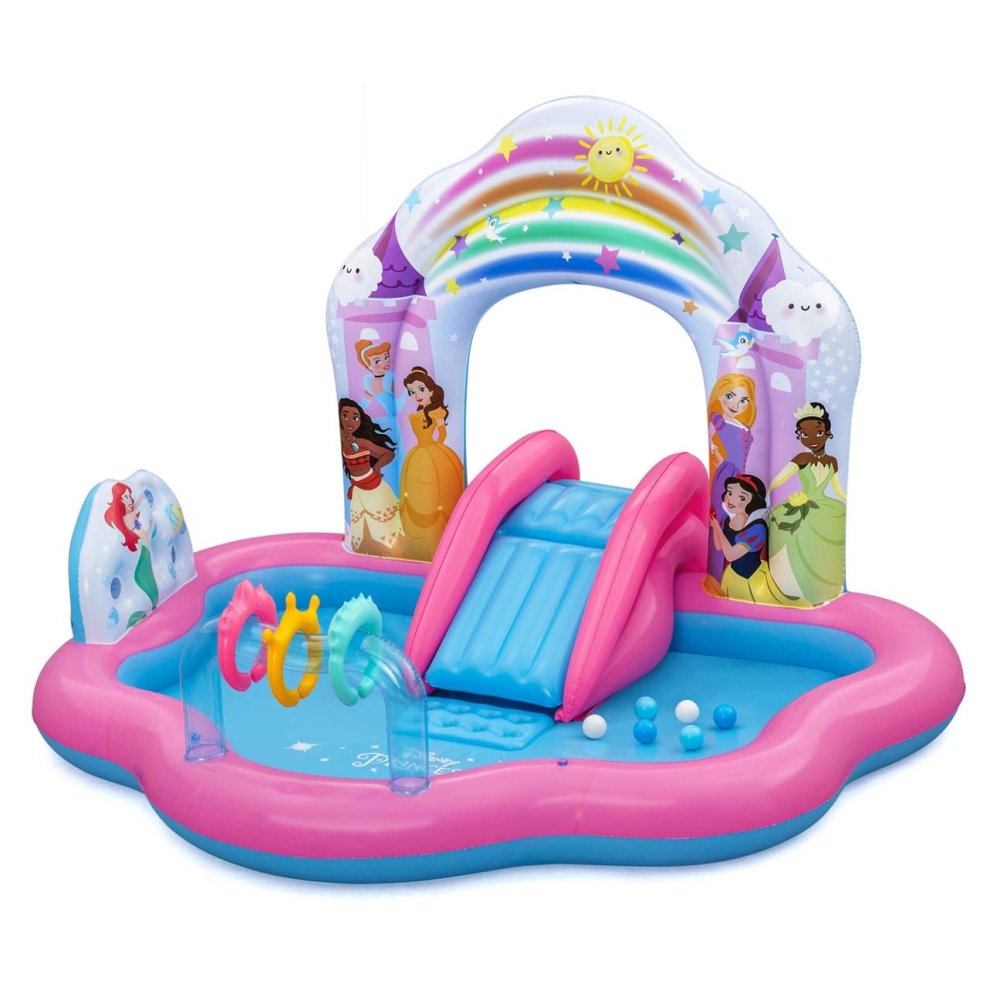 Pripučiama žaidimų aikštelė Disney 221 x 193 x 140 cm Bestway 9103Y-Žaislai, Lauko žaislai, Baseinai, Pripučiami baseinai-e-vaik