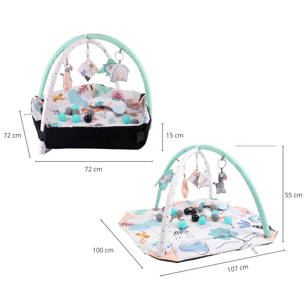 Lavinamasis kilimėlis TinyMini Tender 4in1-Žaislai, Kūdikiams, Lavinamieji kilimėliai-e-vaikas