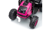 Pojazd na akumulator Traktor z przyczepą Farmer Pink