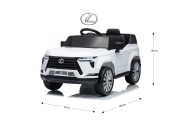 Pojazd na akumulator Lexus GX550 White