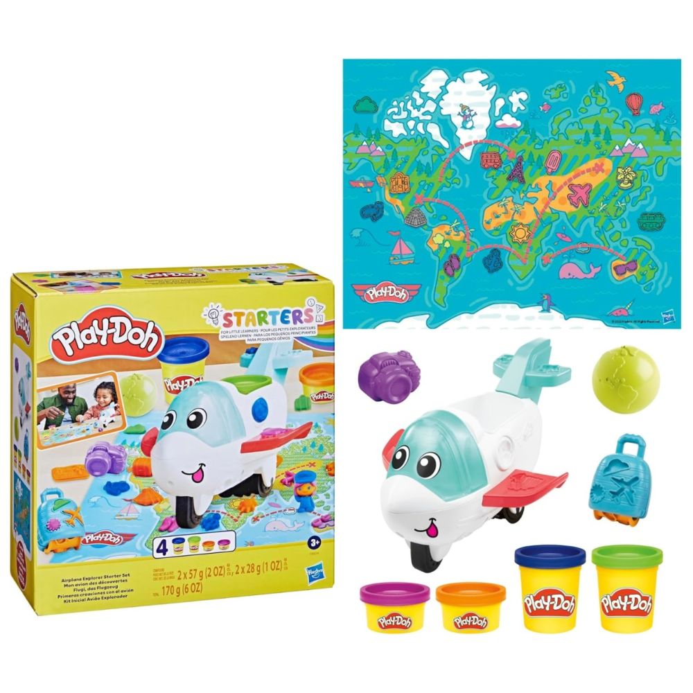 Hasbro F88045L0 Play-Doh Zestaw Samolot Odkrywcy
