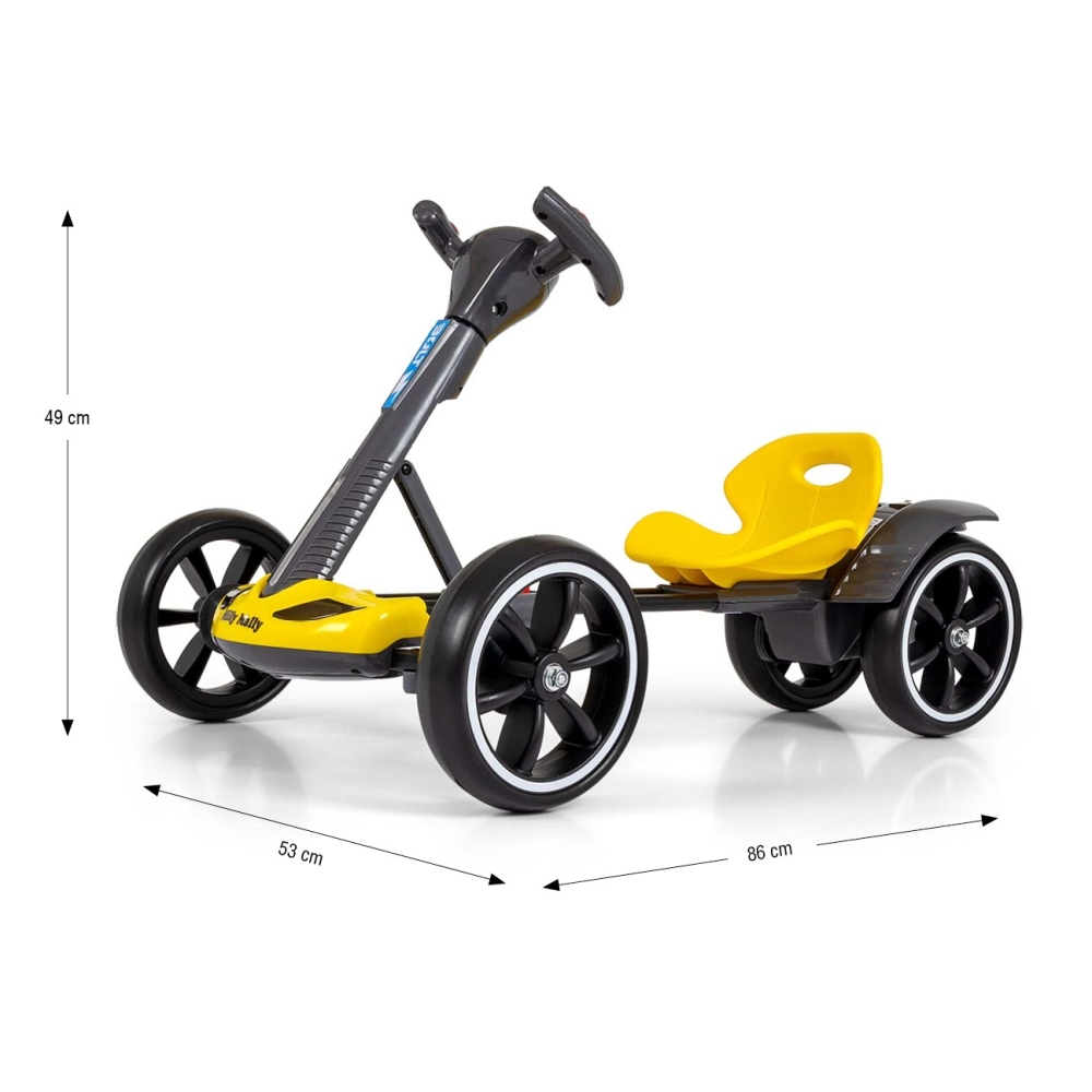 Pojazd na akumulator Gokart Bolt Yellow