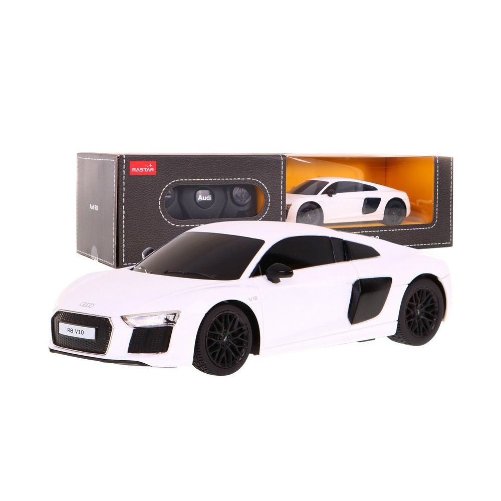 Audi R8 biały RASTAR model 1:24 Zdalnie sterowane auto + Pilot 2,4 GHz