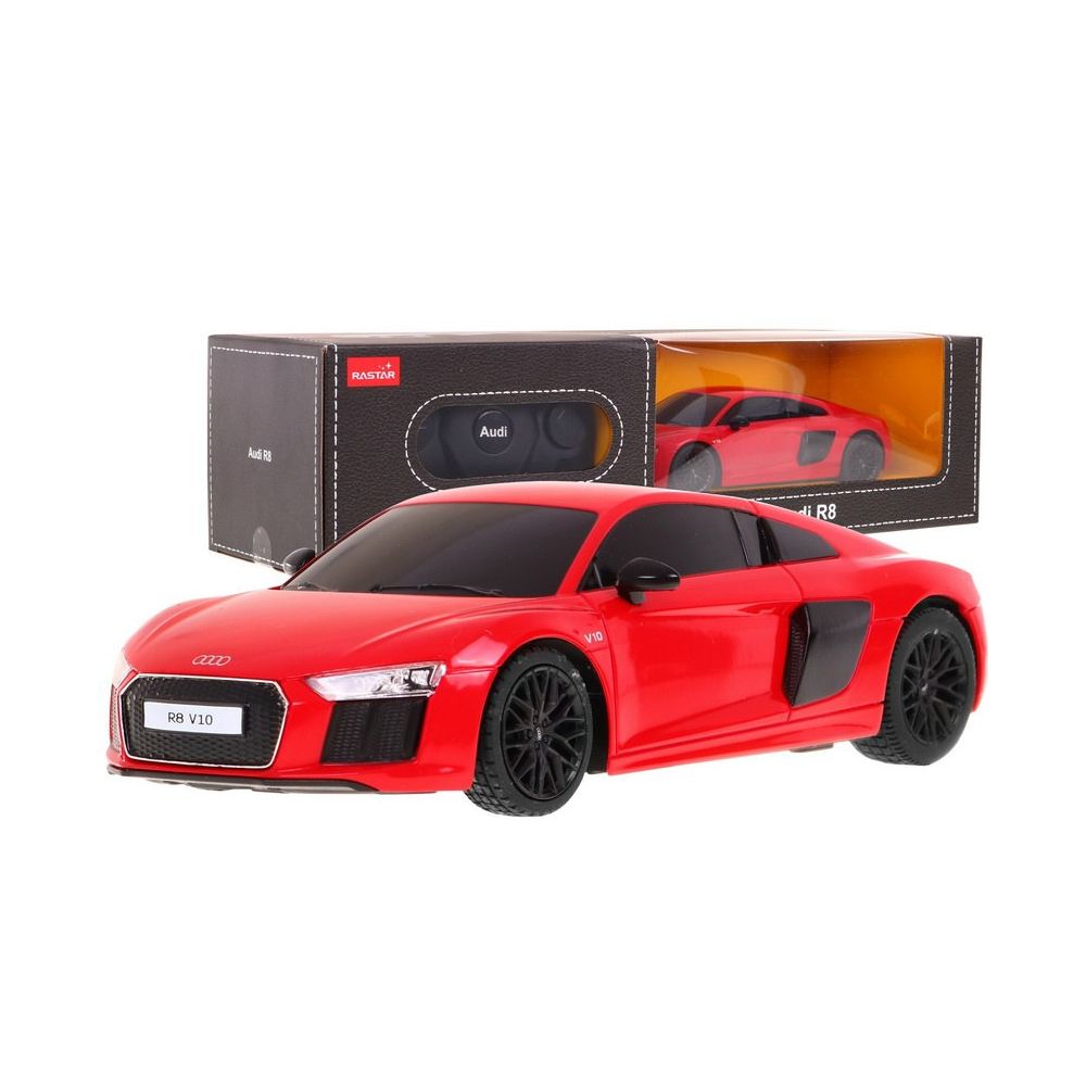 Audi R8 czerwony RASTAR model 1:24 Zdalnie sterowane auto + Pilot 2,4 GHz