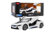 Nuotoliniu būdu valdomas BMW i8 baltas RASTAR 1:14