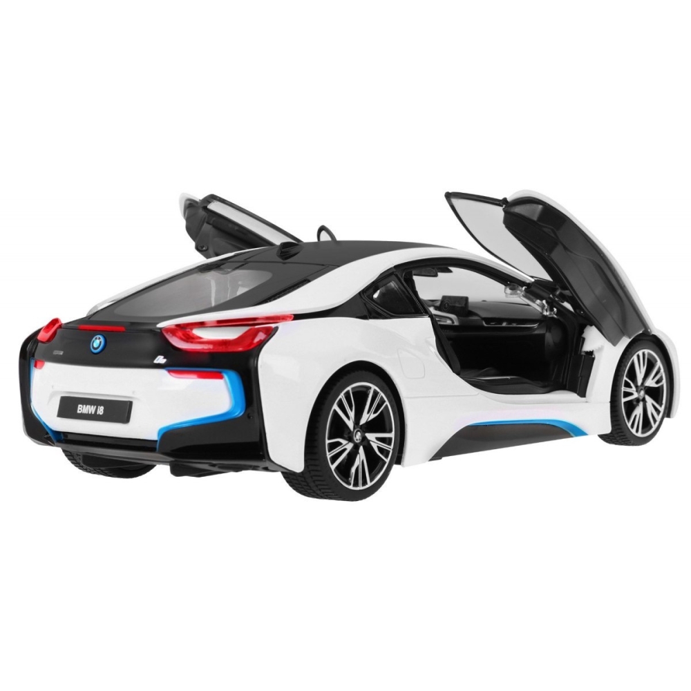 Nuotoliniu būdu valdomas BMW i8 baltas RASTAR 1:14