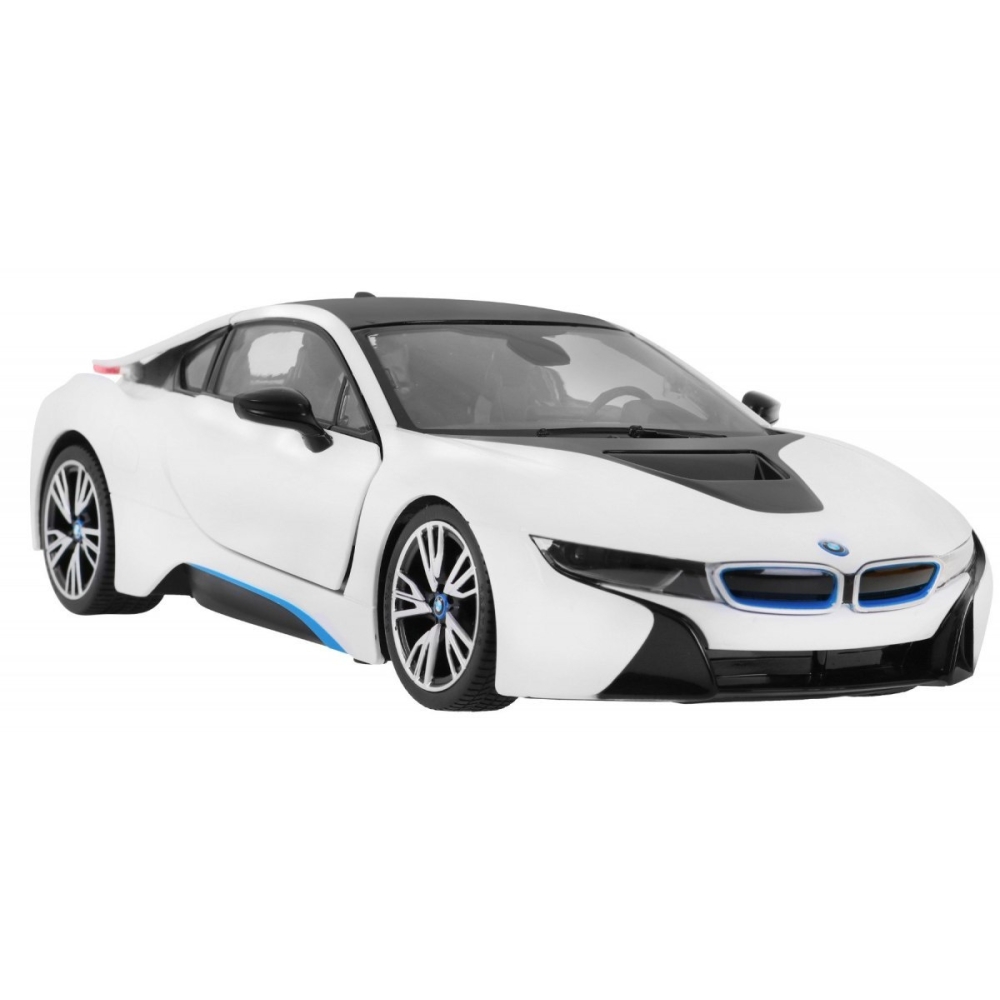 Nuotoliniu būdu valdomas BMW i8 baltas RASTAR 1:14