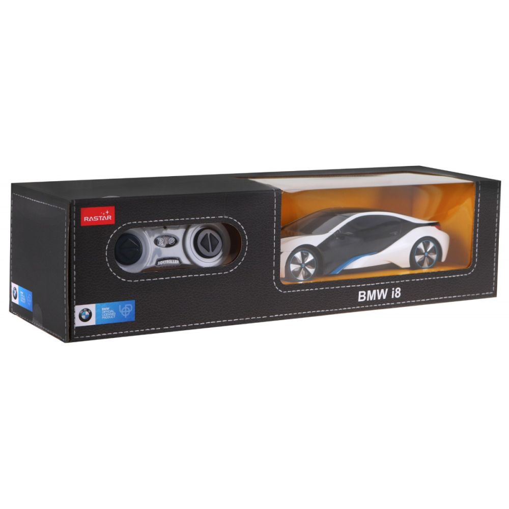 Nuotoliniu būdu valdomas BMW i8 RASTAR modelis 1:24 baltas