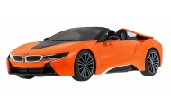 Nuotoliniu būdu valdomas BMW i8 Roadster oranžinis RASTAR 1:12