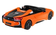 Nuotoliniu būdu valdomas BMW i8 Roadster oranžinis RASTAR 1:12