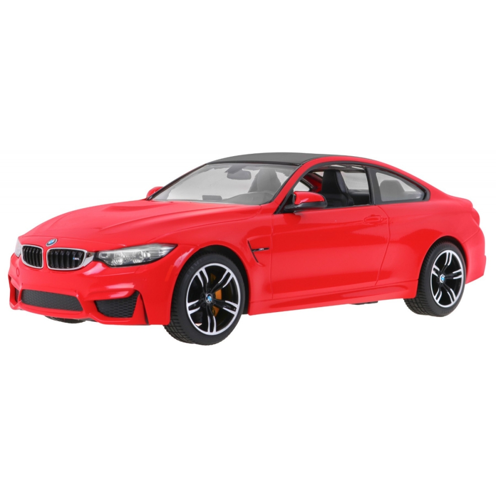 Nuotoliniu būdu valdomas BMW M4 Coupe raudonas RASTAR 1:14 + 2,4 GHz pultas