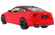 Nuotoliniu būdu valdomas BMW M4 Coupe raudonas RASTAR 1:14 + 2,4 GHz pultas