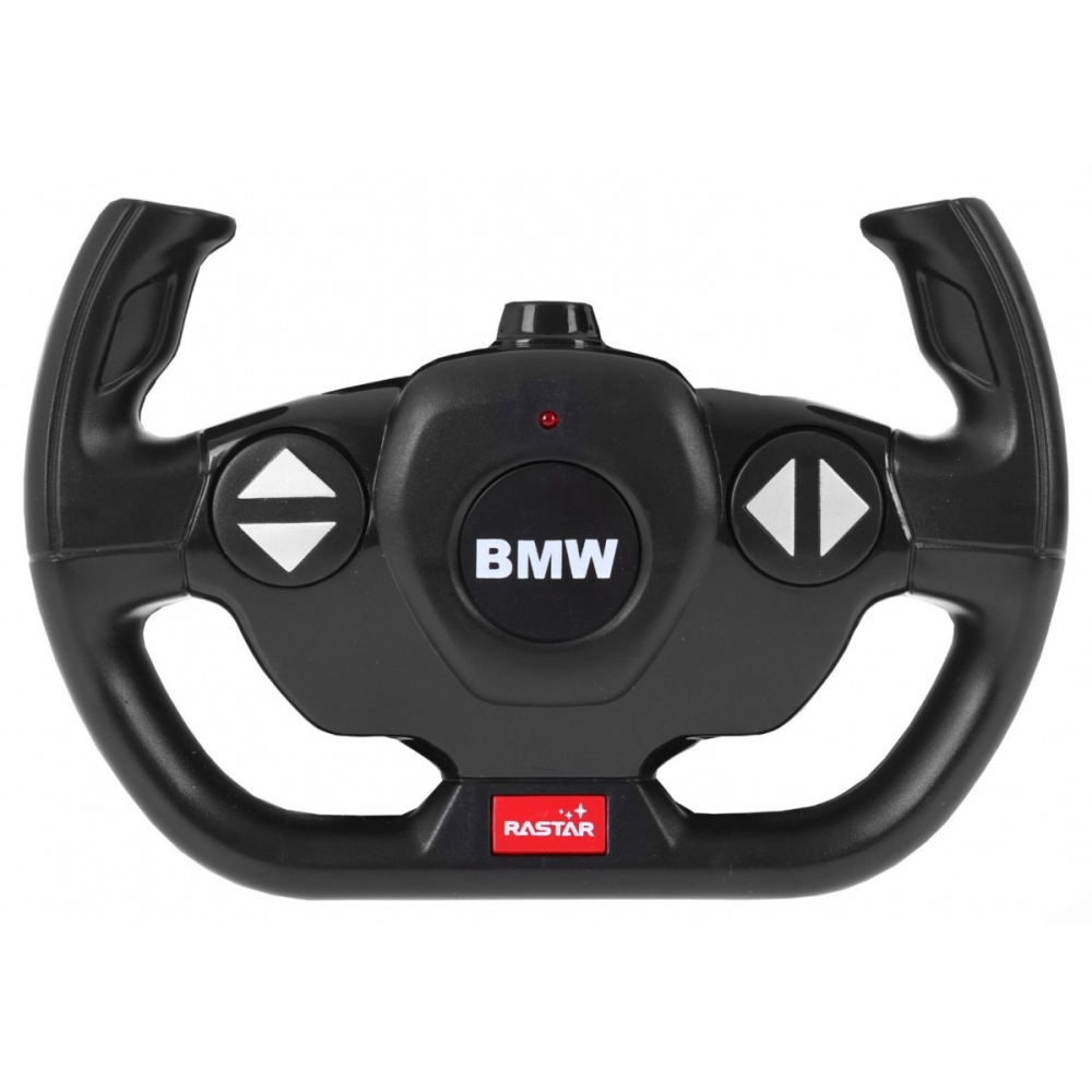 Nuotoliniu būdu valdomas BMW M4 Coupe raudonas RASTAR 1:14 + 2,4 GHz pultas