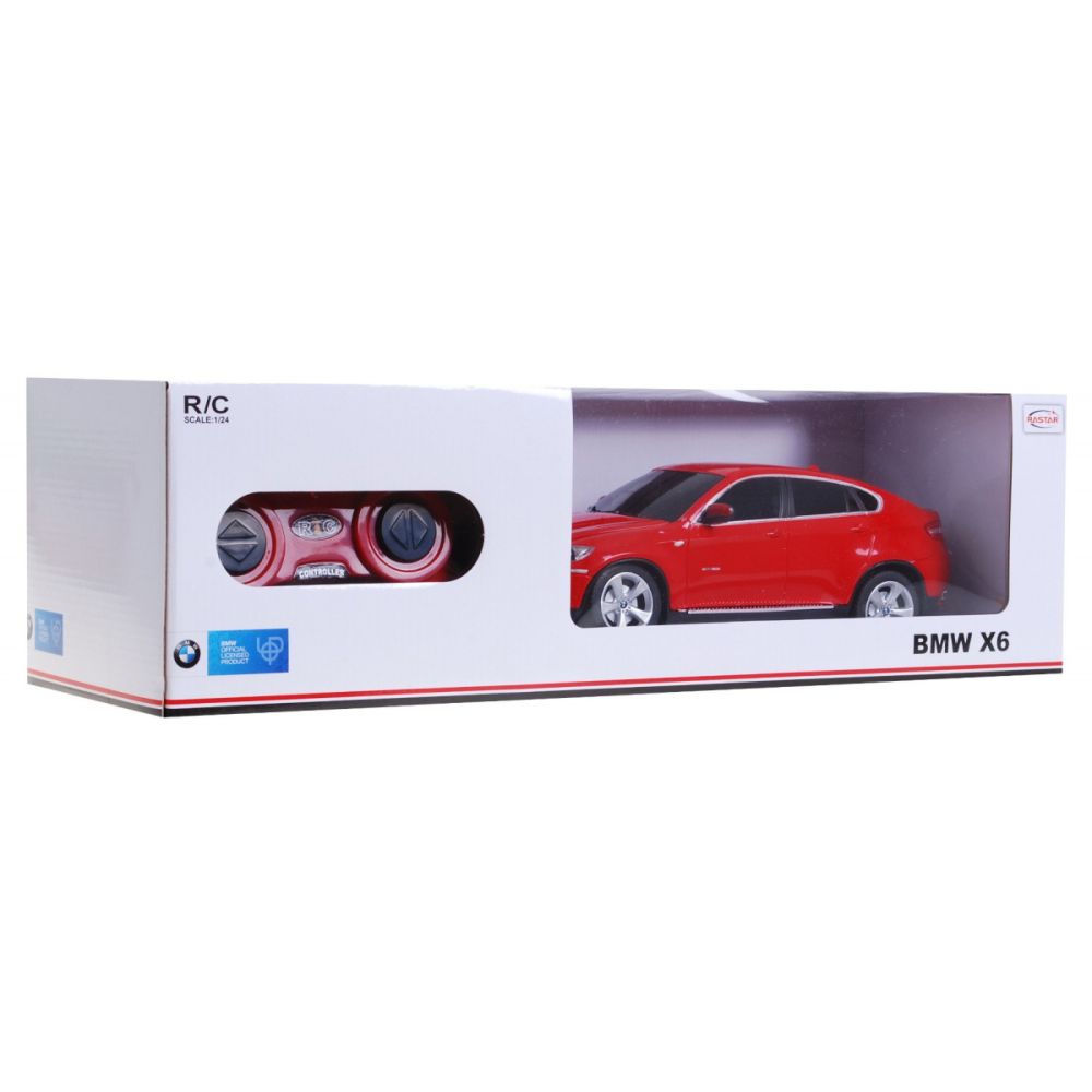 BMW X6 czerwone RASTAR model 1:24 Zdalnie sterowane Auto SUV + pilot