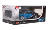 Nuotoliniu būdu valdomas Bugatti Chiron blue RASTAR 1:14 + LED žibintai + 2,4 GHz pultas