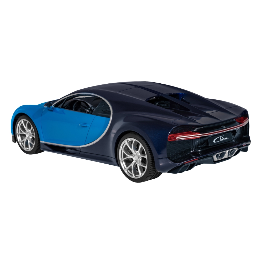 Nuotoliniu būdu valdomas Bugatti Chiron blue RASTAR 1:14 + LED žibintai + 2,4 GHz pultas