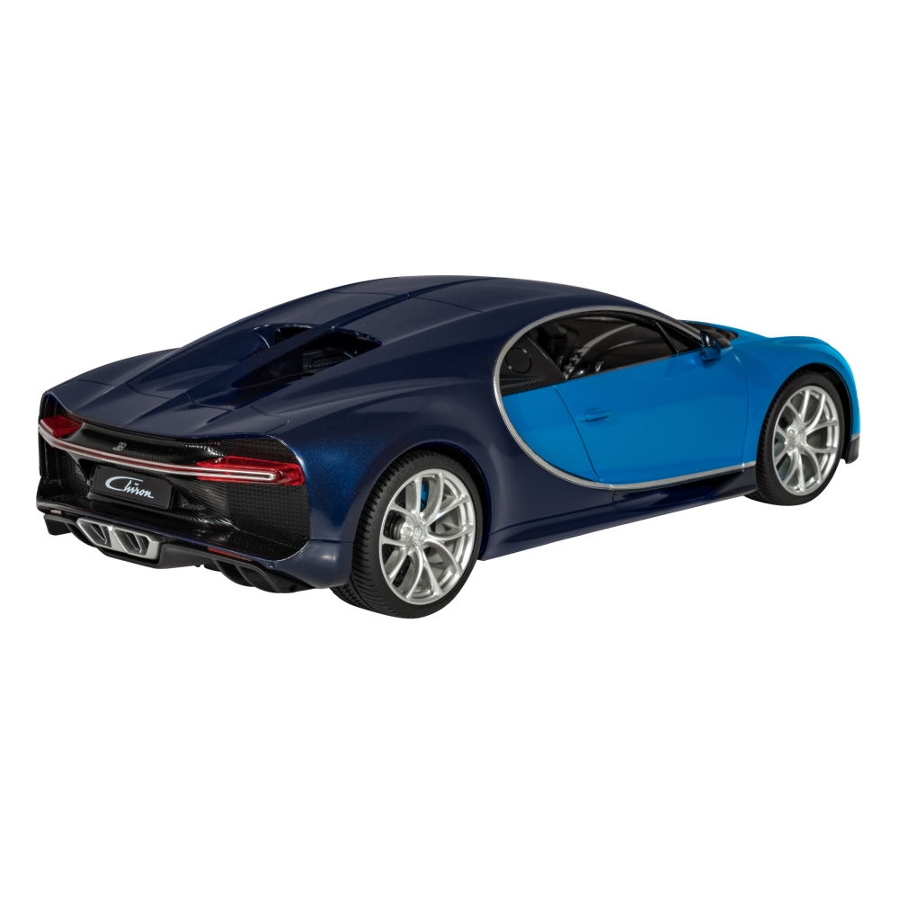 Nuotoliniu būdu valdomas Bugatti Chiron blue RASTAR 1:14 + LED žibintai + 2,4 GHz pultas