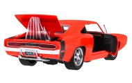 Nuotoliniu būdu valdomas 1970 m. Dodge Charger RT RASTAR modelis 1:16, raudonas