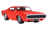 Nuotoliniu būdu valdomas 1970 m. Dodge Charger RT RASTAR modelis 1:16, raudonas