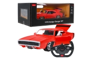 Nuotoliniu būdu valdomas 1970 m. Dodge Charger RT RASTAR modelis 1:16, raudonas