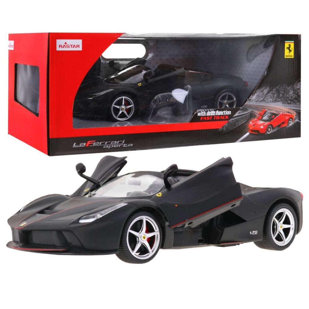 Nuotoliniu būdu valdomas automobilis Ferrari LaFerrari Aperta RASTAR 1:14 modelis juodas-Žaislai, Auto ir transporto žaislai, Va