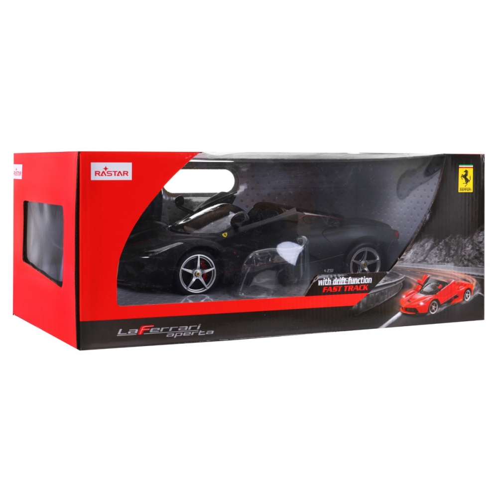 Nuotoliniu būdu valdomas automobilis Ferrari LaFerrari Aperta RASTAR 1:14 modelis juodas-Žaislai, Auto ir transporto žaislai, Va
