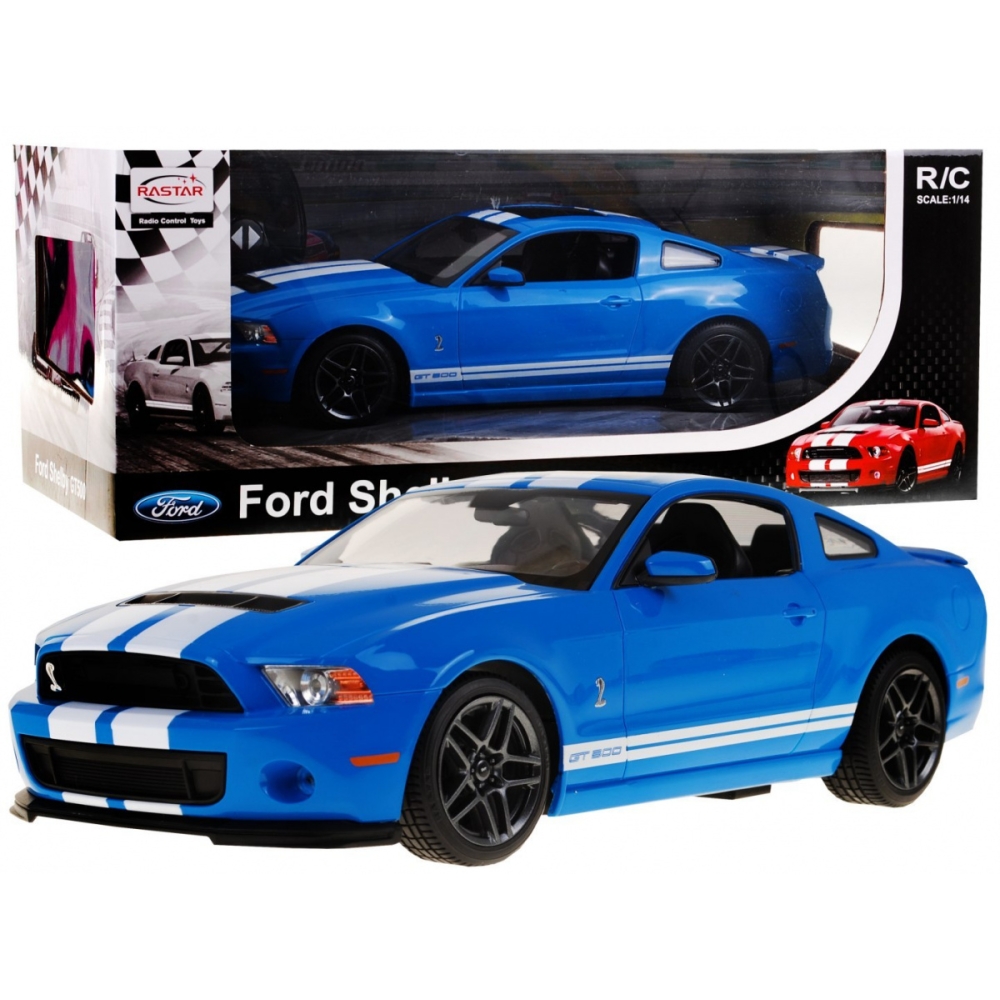 Nuotoliniu būdu valdomas Ford Shelby Mustang GT500 mėlynas RASTAR 1:14