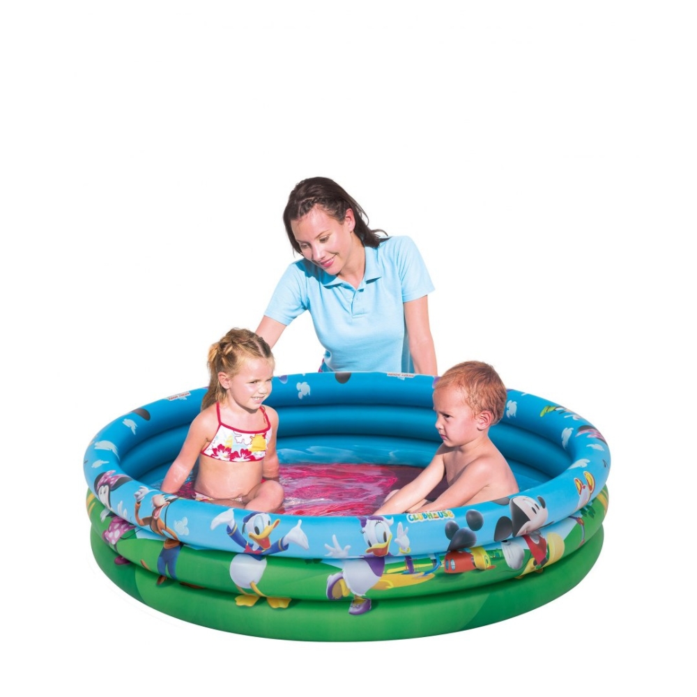 Pripučiamas vaikiškas baseinas Peliukas Mikis 122 x 25 cm Bestway 91007-Žaislai, Lauko žaislai, Baseinai, Pripučiami baseinai-e-