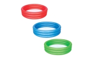 Vaikų baseinas Pripučiamas raudonas 102x25cm baseinas BESTWAY + remonto pleistras