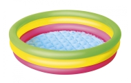 Pripučiamas vaivorykštės baseinas BESTWAY 102x25cm