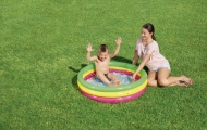 Pripučiamas vaivorykštės baseinas BESTWAY 102x25cm