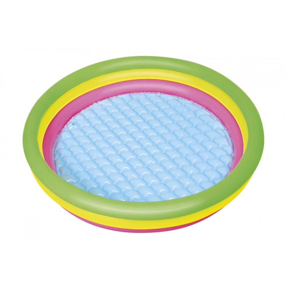 Pripučiamas vaivorykštės baseinas BESTWAY 102x25cm